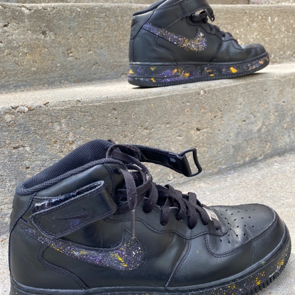 High Black custom worn Air Forces - Picture 2 of 5